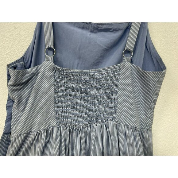 Urban Outfitters Women’s Large Midi Dress Flair Button Side Slit Summer Halter - Picture 4 of 15